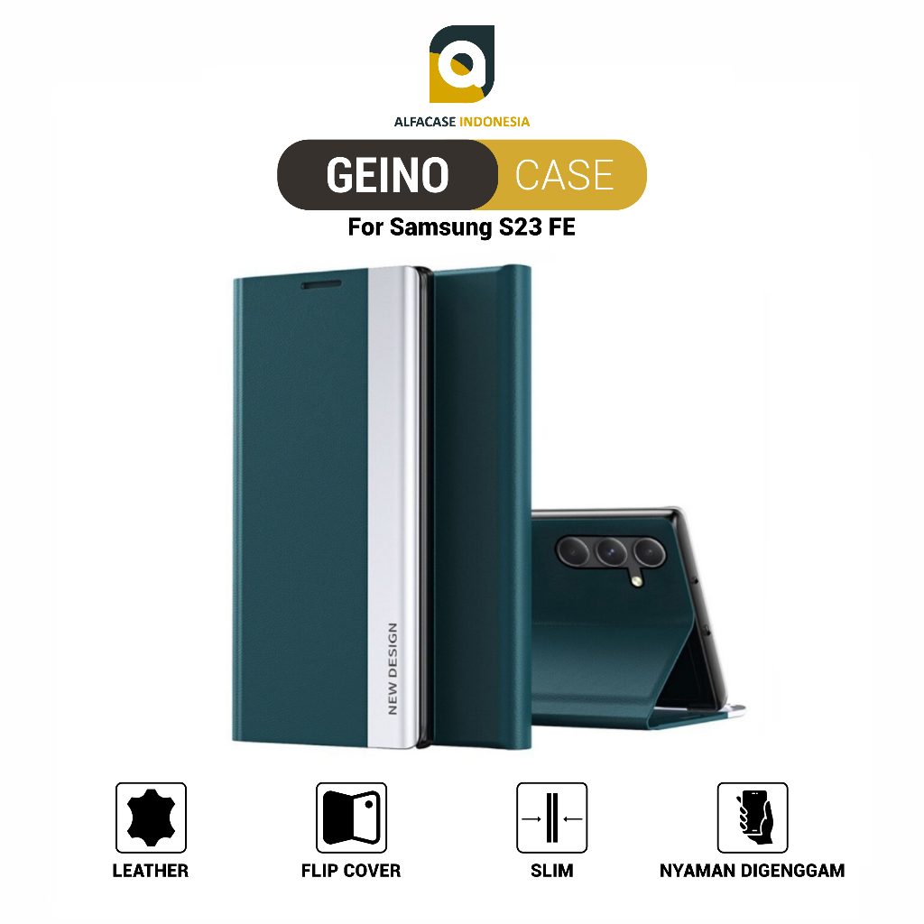 ALFACASE Casing Samsung S23 FE - Geino Case - Flip Cover New Design FE