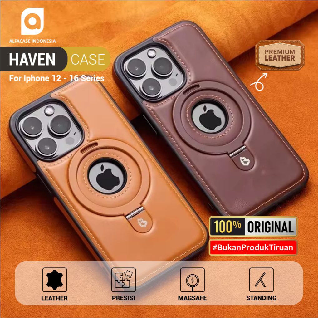 ALFACASE Casing iPhone 12 13 14 15 16 Plus Pro Max - Haven - Case Series