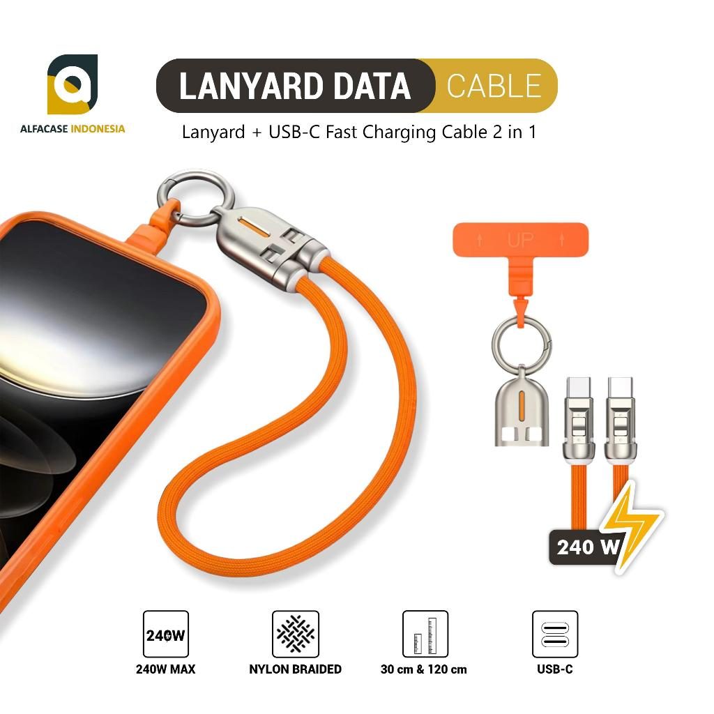 ALFACASE Lanyard Data Cable - Kabel Multifungsi - Handphone