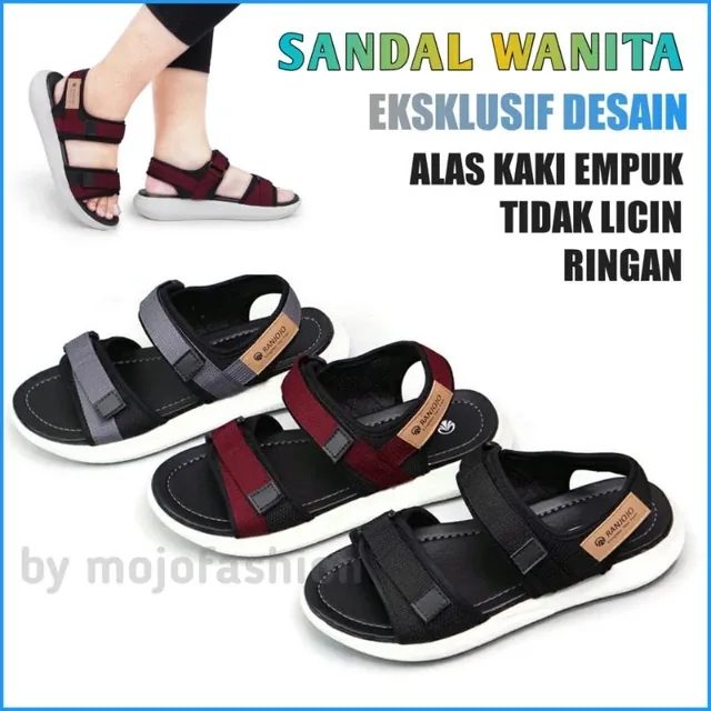 Sandal Gunung Wanita Korea Original Cewek Kasual J12