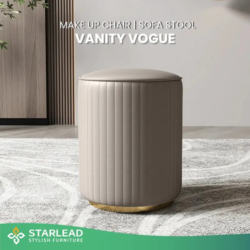 STARLEAD Kursi Rias Kulit Vanity Vogue