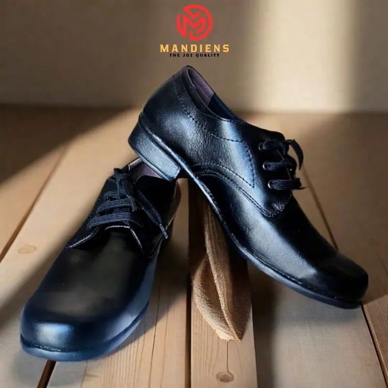 MANDIENS SJ105 Sepatu Pantofel Kulit Sapi Original Medali BUAYA Export Quality