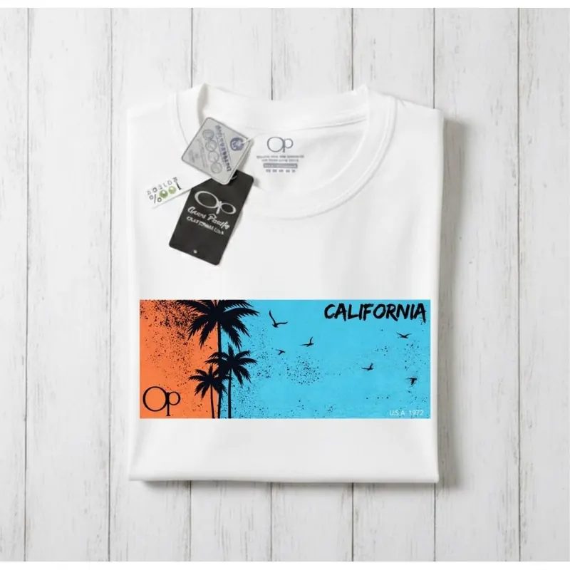 Kaos Pria Distro Ocean Pacific Original Cotton Combed Premium Made In Usa