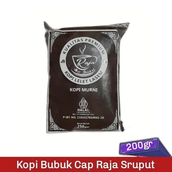 Kopi Bubuk Lelet Cap Raja Sruput 200gr