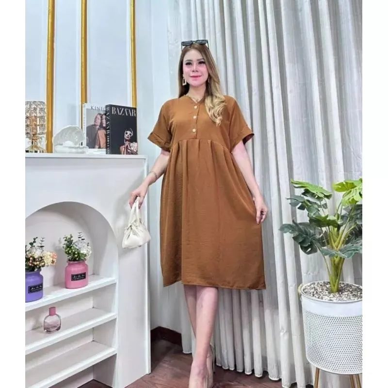 Daster Hana Crinkle airflow kekinian Busui Frendly