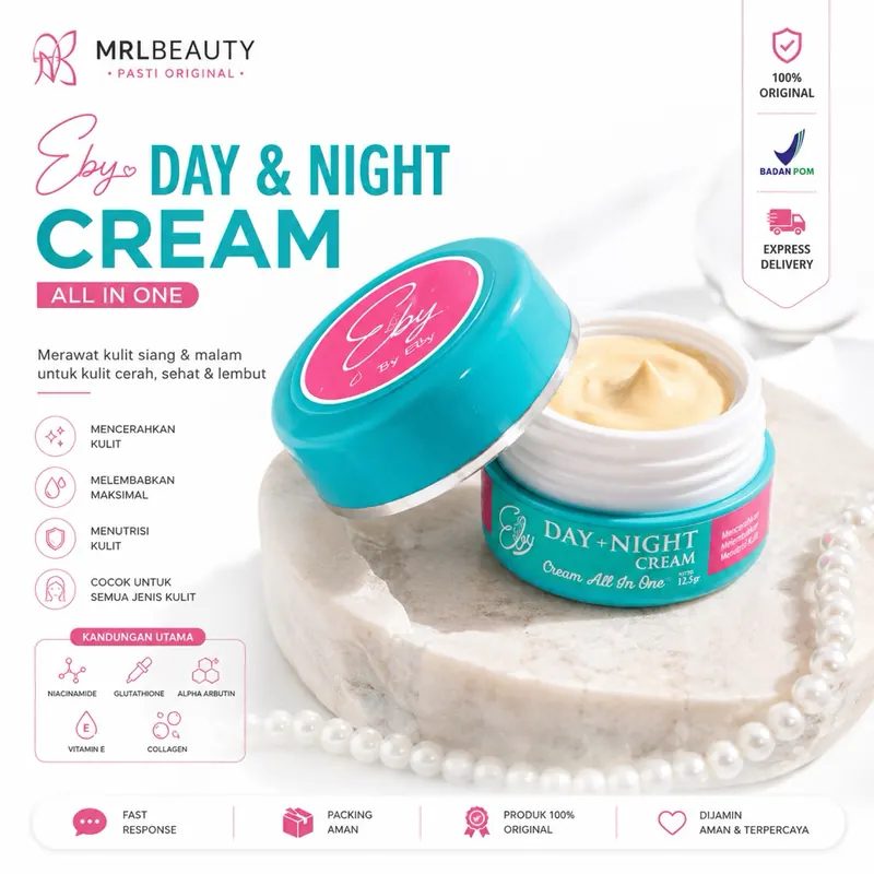 Eby Cream All In One Melembabkan Dan Mencerahkan