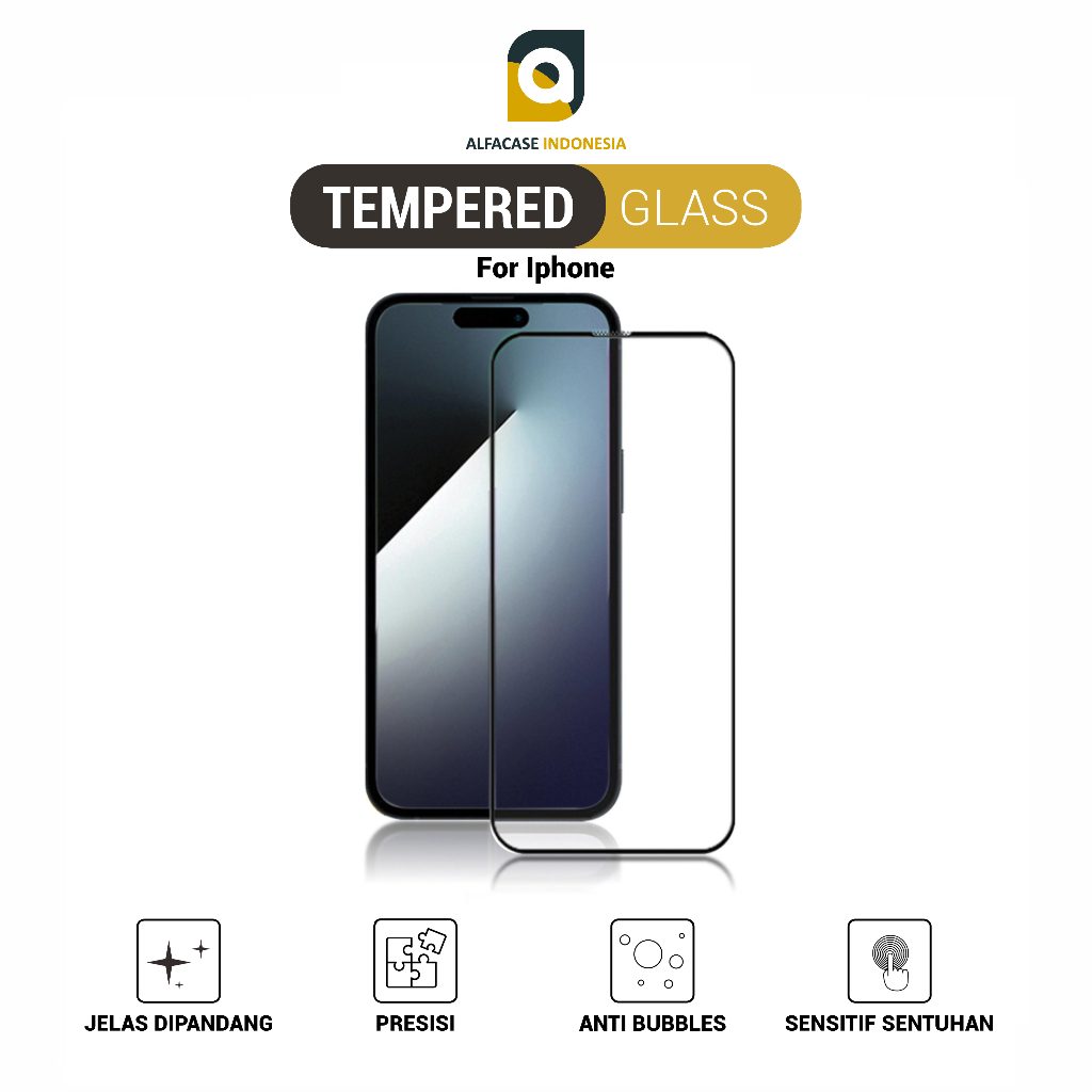 ALFACASE Tempered Glass iPhone 12 13 Mini - Untuk 12 13