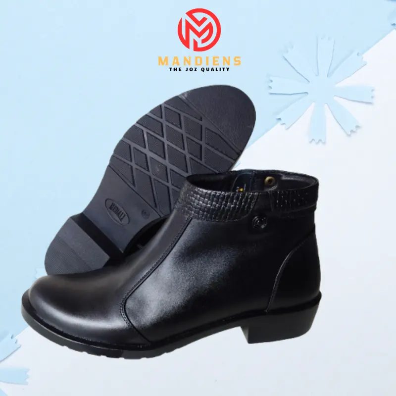 Medali - Sepatu Boots Wanita Kulit Asli PDH SUS.01 Sepatu Kerja Secwan Polwan