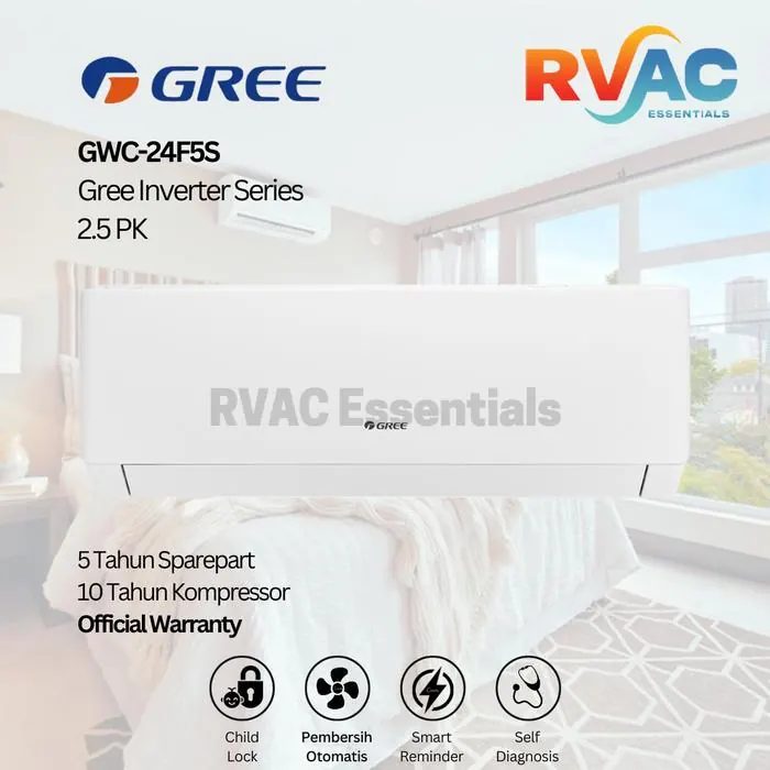 AC GREE Inverter Series GWC-24F5S 2.5 PK