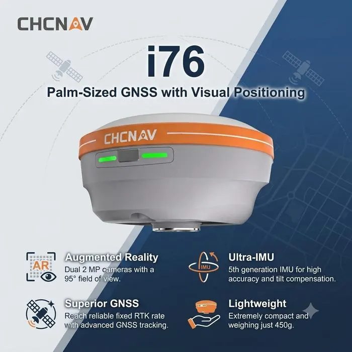 CHCNAV i76 Palm-Sized GNSS with Visual Positioning