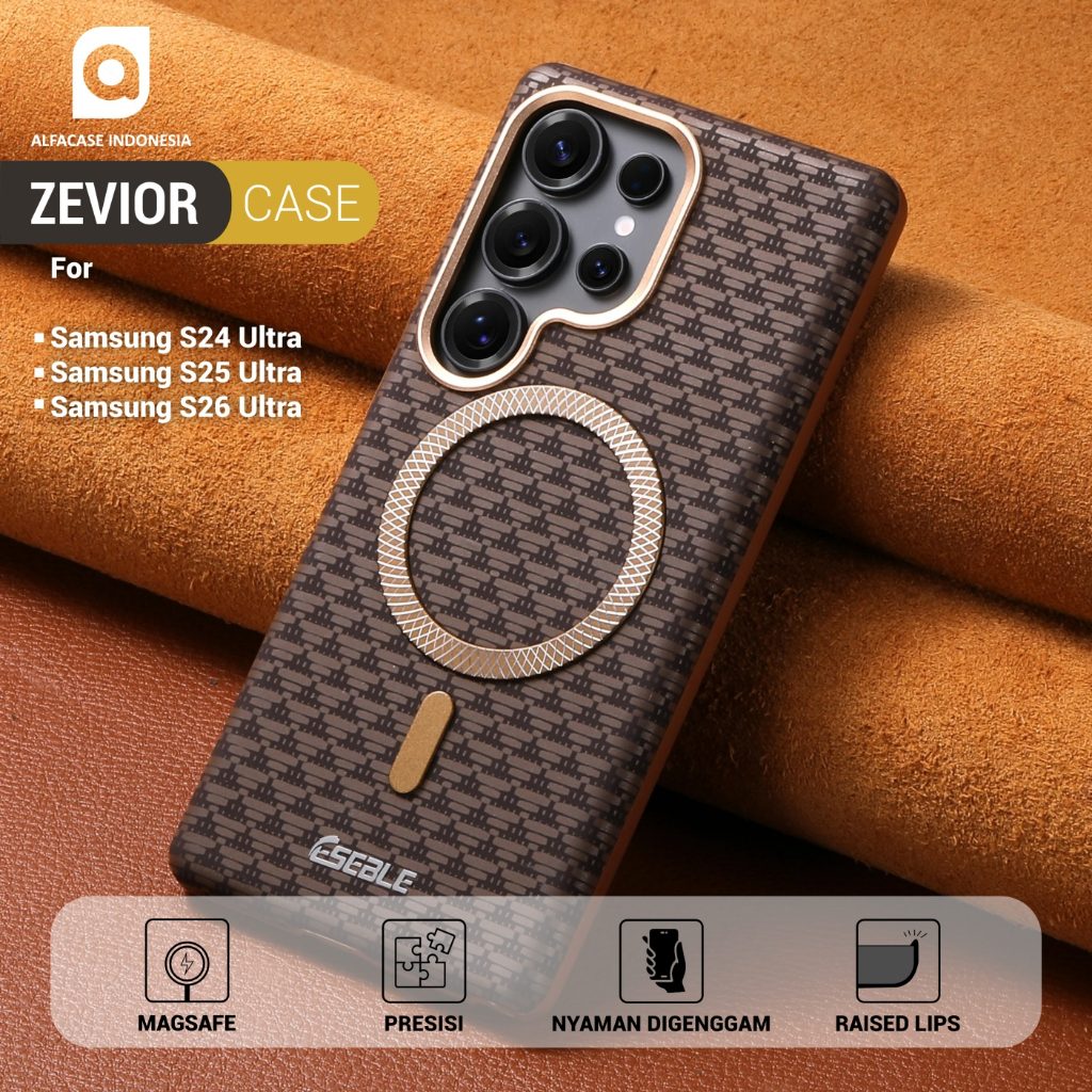 ALFACASE Case Zevior Samsung Galaxy S24 S25 S26 Ultra - Casing