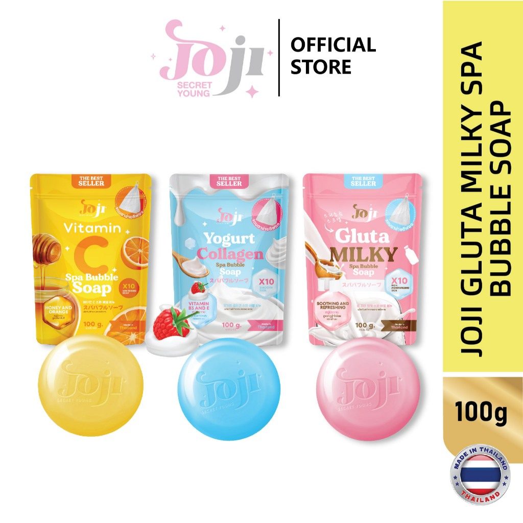 JOJI Secret Young Spa Bubble Soap / Sabun / Mandi / Collagen / Whitening 100g