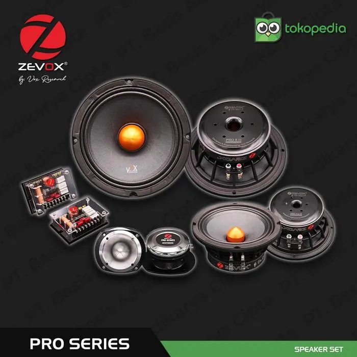 Zevox by Vox Research Pro Series III 3 Way Component Set for SQL / SPL