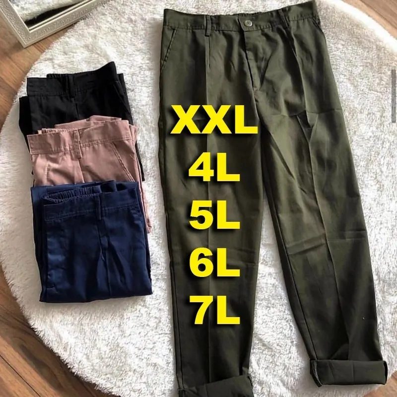 Baggy Pants Jumbo Premium BB 65 KG - 90 KG Celana Kerja Wanita Bahan L4, L5, L6, L7