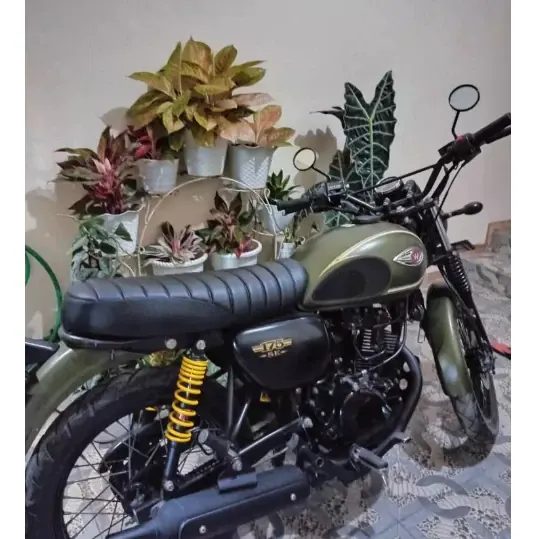 KULIT JOK KAWASAKI W175 MODEL PRES JAPs / Bungkus motor w 175 GARIS SAMPING