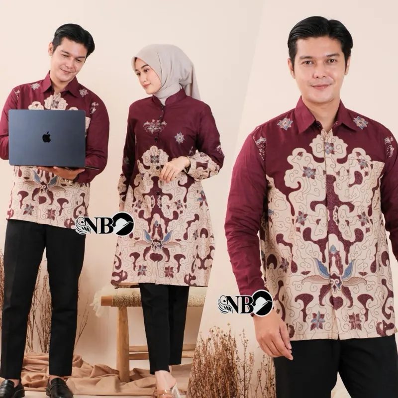 Bisa batik Couple Modern Baju Tunik pekalongan