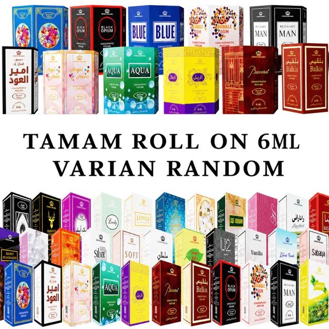 Parfum Roll On Non Alkohol 6 ML RANDOM (1 box isi 6) BY - TAMAM