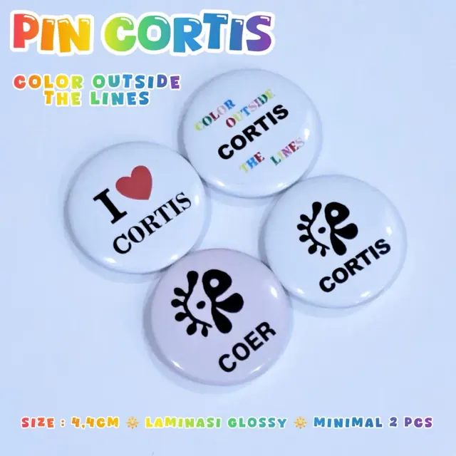 Pin Cortis/Pin Deco Tas Button Cortis