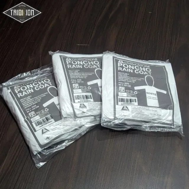 Jas Hujan Plastik Ponco Ultralight Export Quality / Tebal