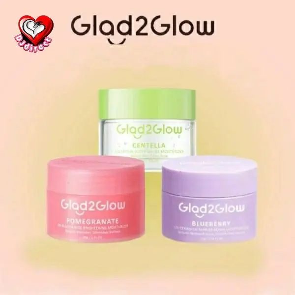 Krim Pencerah Glad2Glow Brightening Moisturizer Series 30g, 55g
