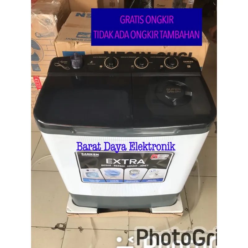 Mesin Cuci Sanken 2 Tabung Kapasitas 8KG TW8600RL DAN TW8900BK