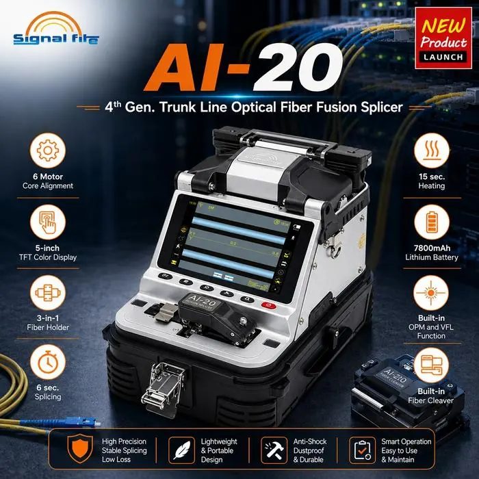 Signal Fire AI-20 The Fourth Generation 6 Motor Core Alignment Trunk Line Optical Fiber