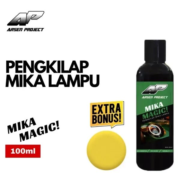 Pengkilap Mika Kaca Lampu Mobil Kuning / Magic 100ml