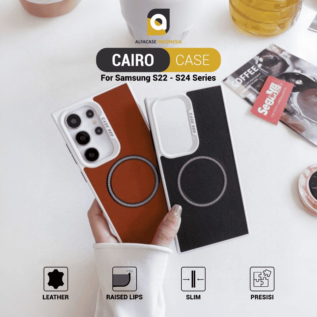 ALFACASE Casing Samsung S22 S23 S24 Plus Ultra - Cairo Case - S Series