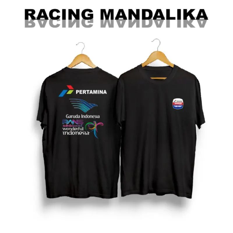 Kaos Mandalika Racing Team Pertamina Logo