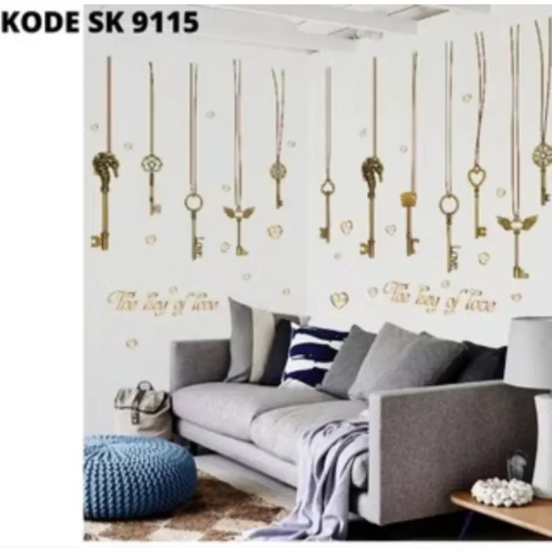 wallsticker 60x90 kunci gantung