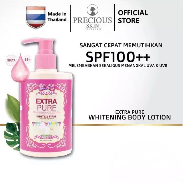 Precious Skin Thailand Extra Pure Whitening Handbody / Lotion / Pemutih Badan 300ml