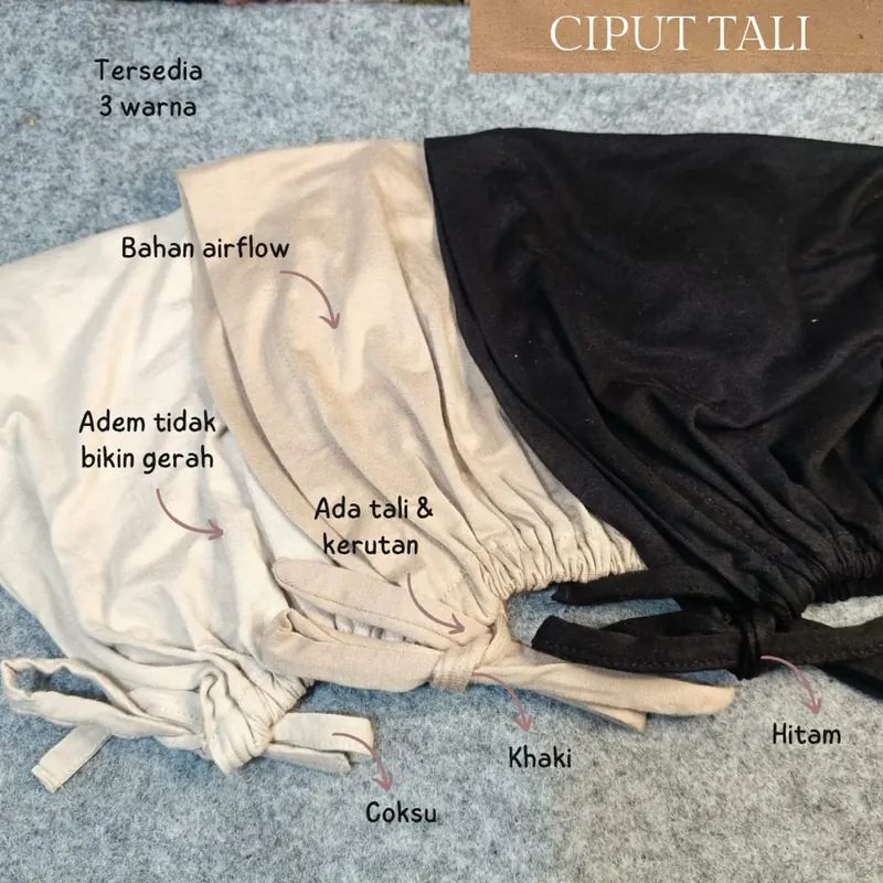Gorgeous Glows - Ciput Tali Inner Basic Adem Airflow Lembut Simple