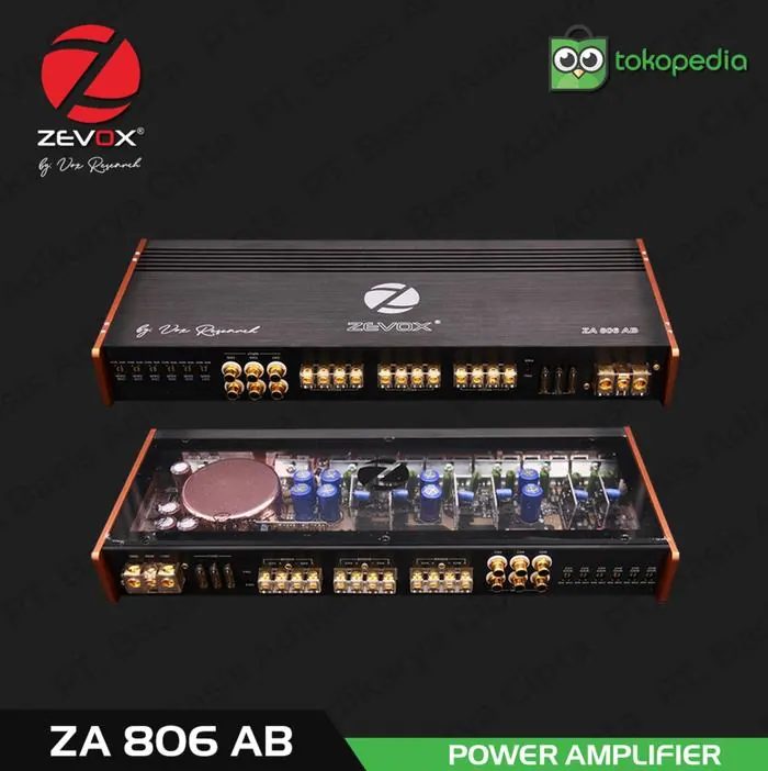 Power Amplifer 6 Channel Zevox ZA 806 AB