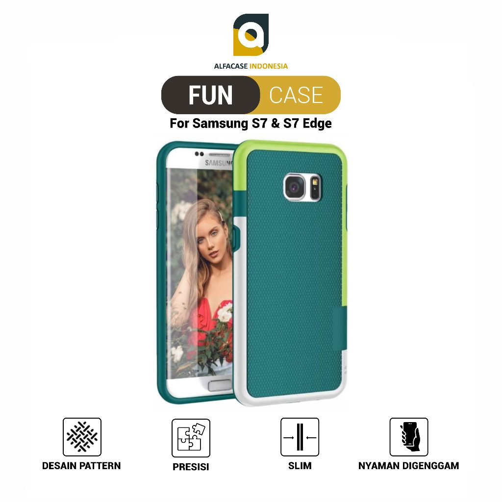 ALFACASE Case Samsung S7 Edge - Fun - Casing S7