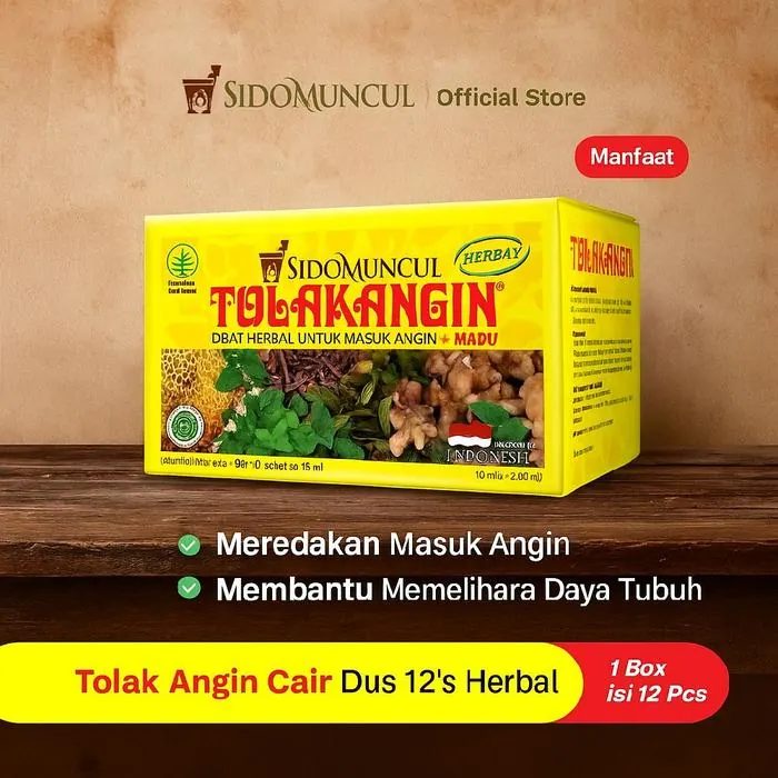 Tolak Angin Cair Sidomuncul 12 sacet