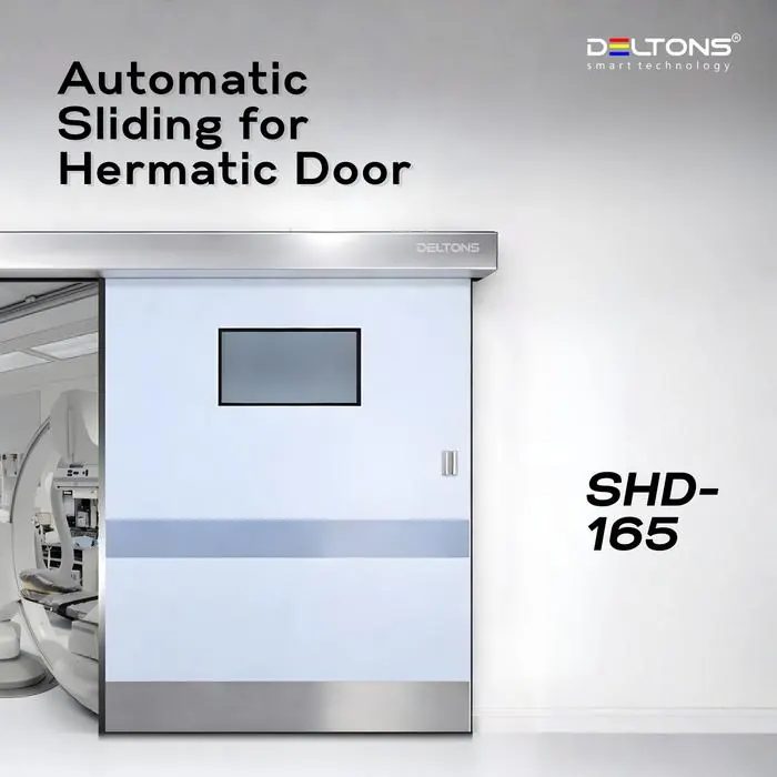 Hermetic Automatic Sliding Door Opener Deltons SHD165 Single 3500mm Medical Sealed