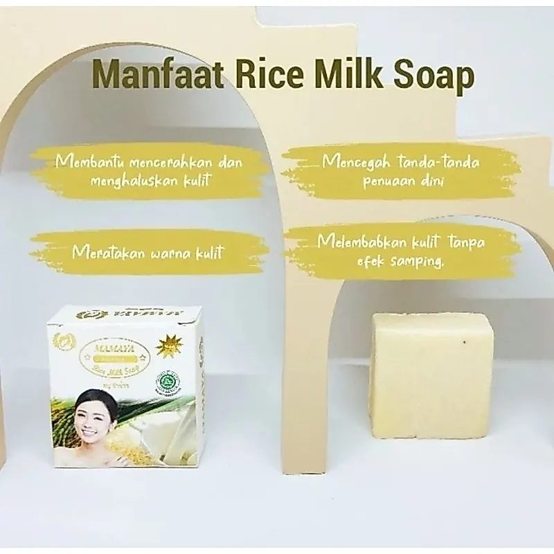 Original Sabun Rice Milk MAMAYA @60gr
