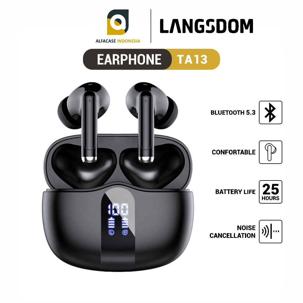 LANGSDOM Earphone Wireless TA13 - ALFACASE - Bluetooth