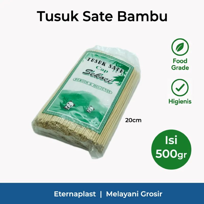 Tusuk Sate Bambu 20cm Import