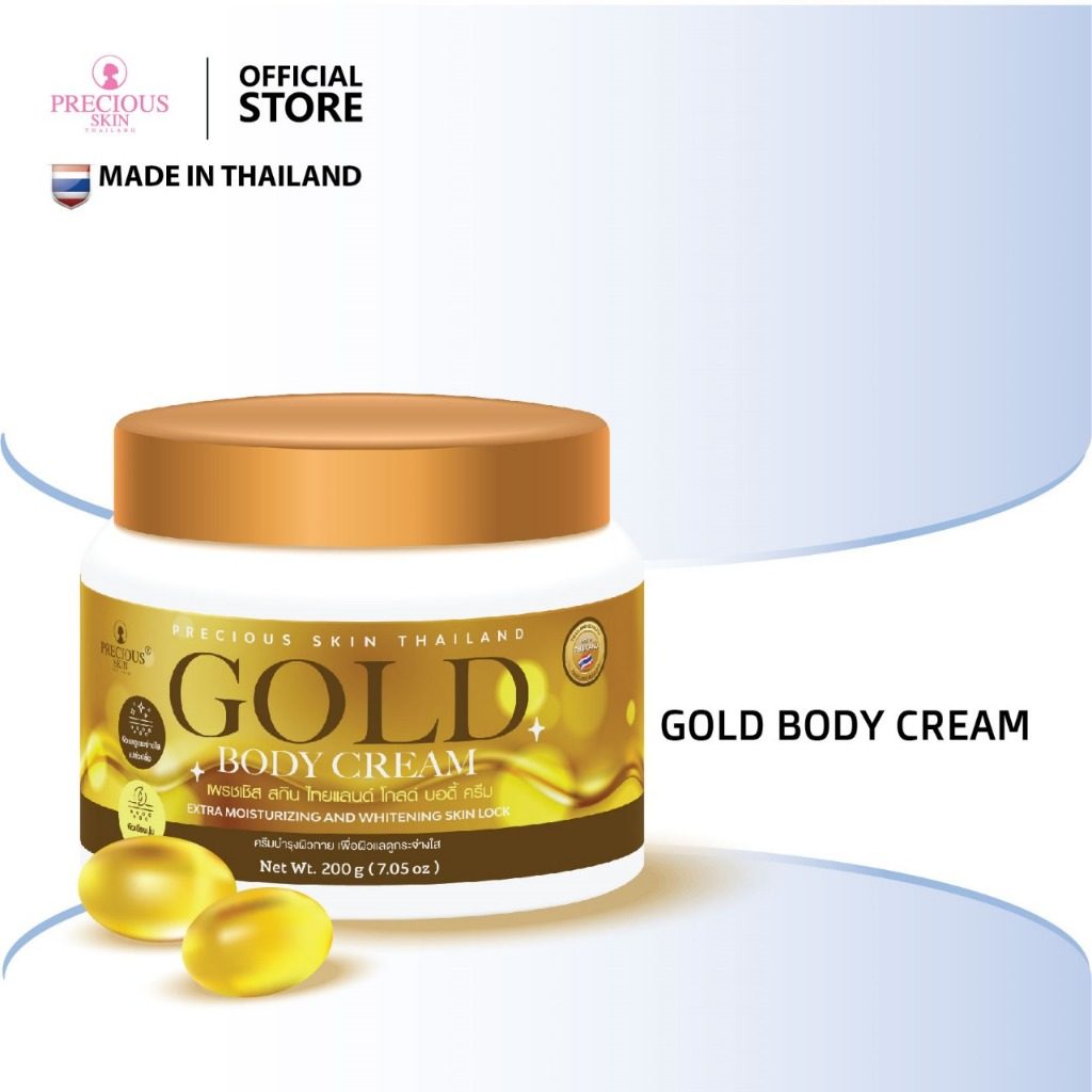 Gold Body Cream Ori Thailand Extra Moisturizing/Crem Pemutih Badan/Whitening For Skin