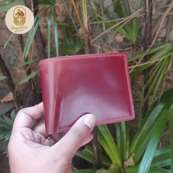 Billfold Wallet Shell Cordovan Japanese X Buttero Itali Burgundy