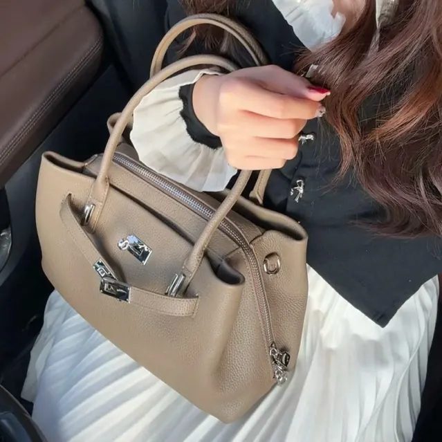 Tas Tote Kulit Asli Wanita – Model Premium, Muat Banyak, Handbag & Shoulder Bag NB046