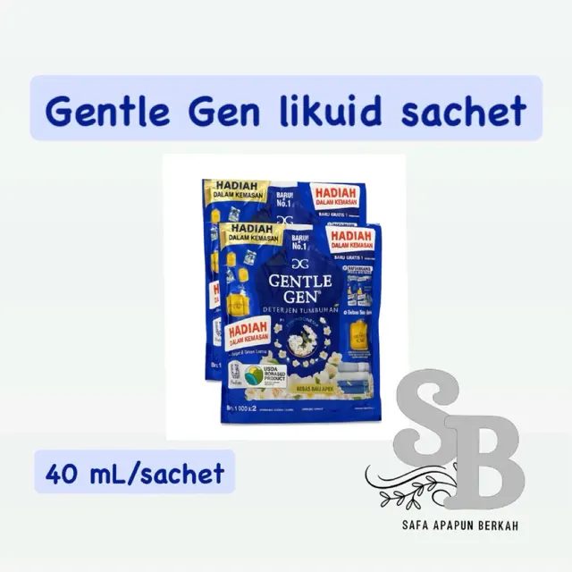 GentleGen Biru 2renceng isi 16 sachet 40mL