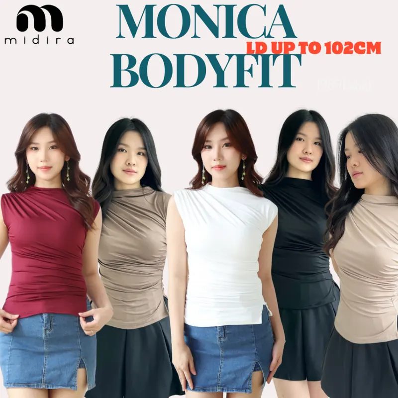 Monica Bodycon Top Bodyfit Pas Body U Can See Premium