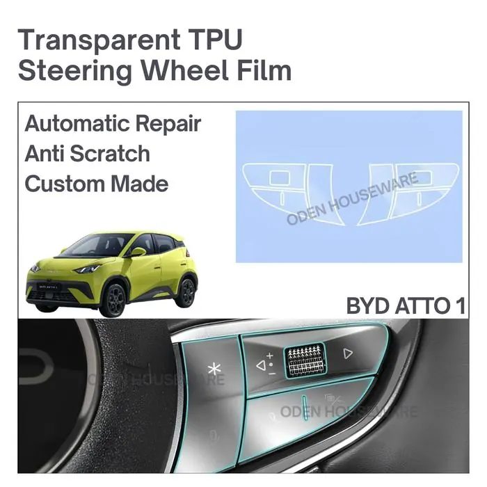 BYD ATTO 1 Steering Wheel Hydrogel TPU Film Antigores