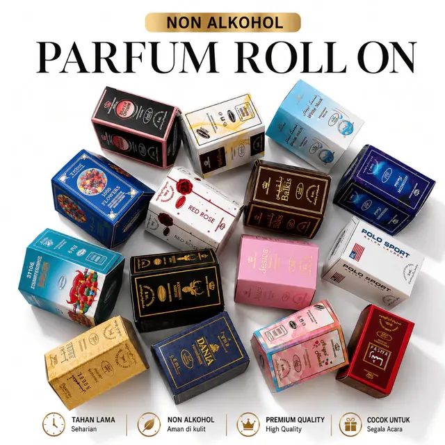 Parfum Roll On Non Alkohol 6 ML (1 box isi 6) BPOM BY - TAMAM