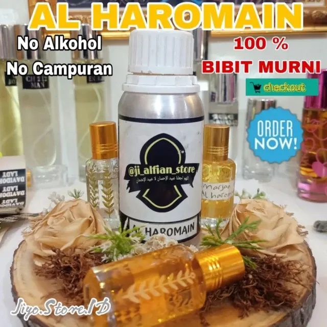 AL Haromain Perfume Aroma Arabic 100% Bibit Murni Asli Tanpa Campuran Tahan Lama Unisex
