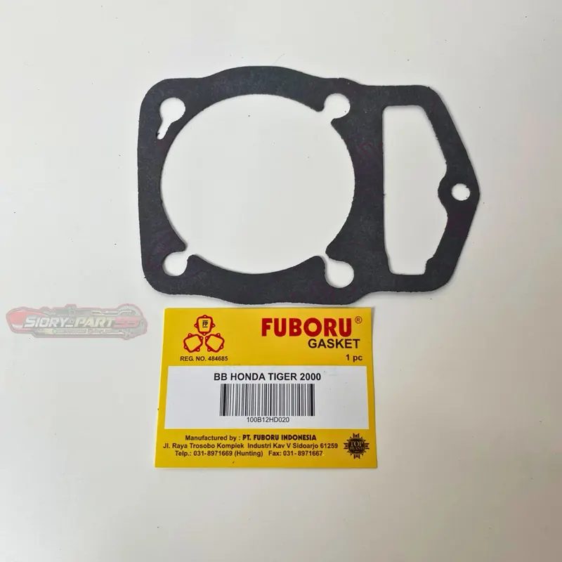 PAKING BLOK BURING TIGER / GL PRO CDI / GL MAX / GL 100 PERPAK GASKET BAWAH / KAS FUBORU
