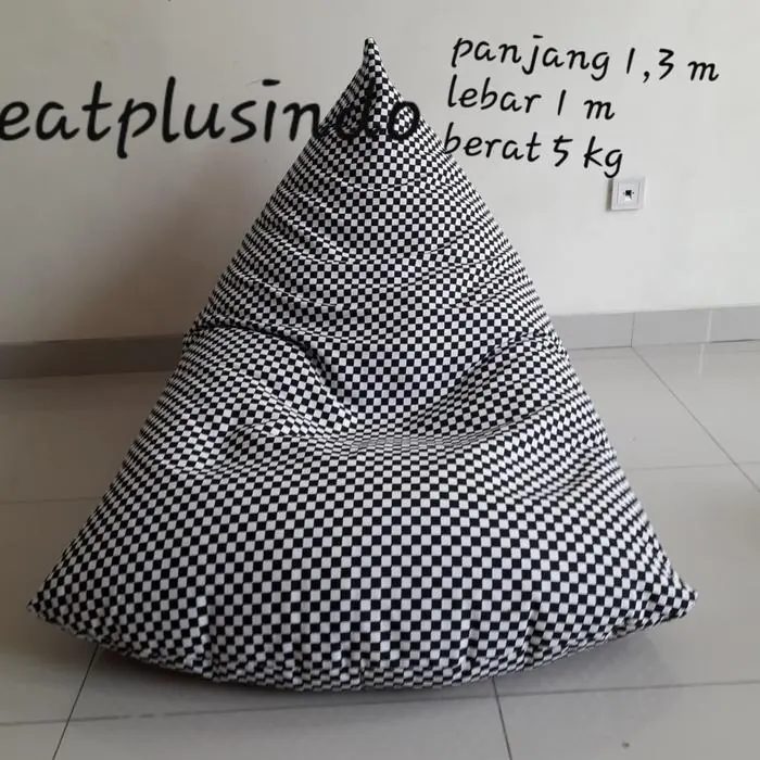 Bean Bag Sofa Waterproof Kursi Outdoor Bulat Segitiga Besar