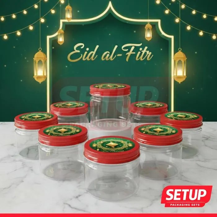 Toples Silinder 200–1300ml + Stiker Lebaran